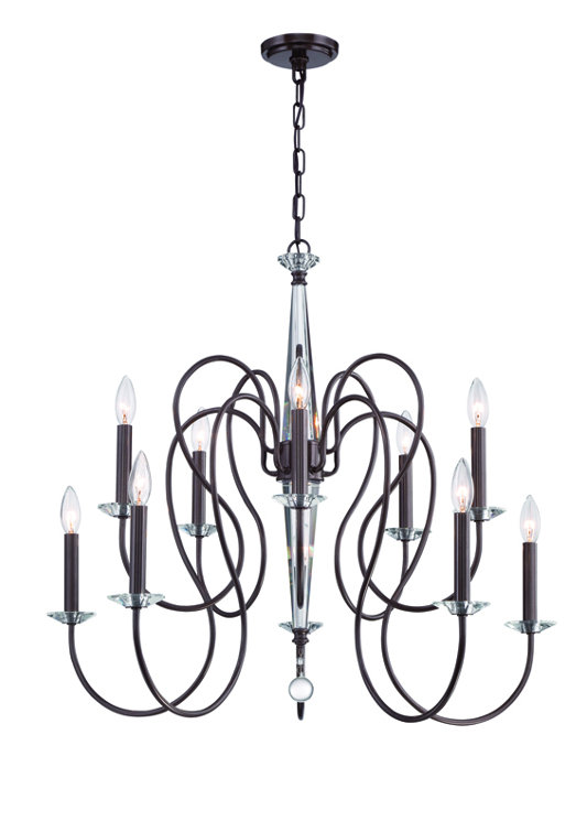 Crystorama Bentley 10 Light Candle Chandelier Wayfair
